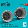 RESKIT RSU48-0194 F-14 (B,D) TOMCAT OPEN EXHAUST NOZZLES FOR GWH KIT (3D PRINTED) 1/48